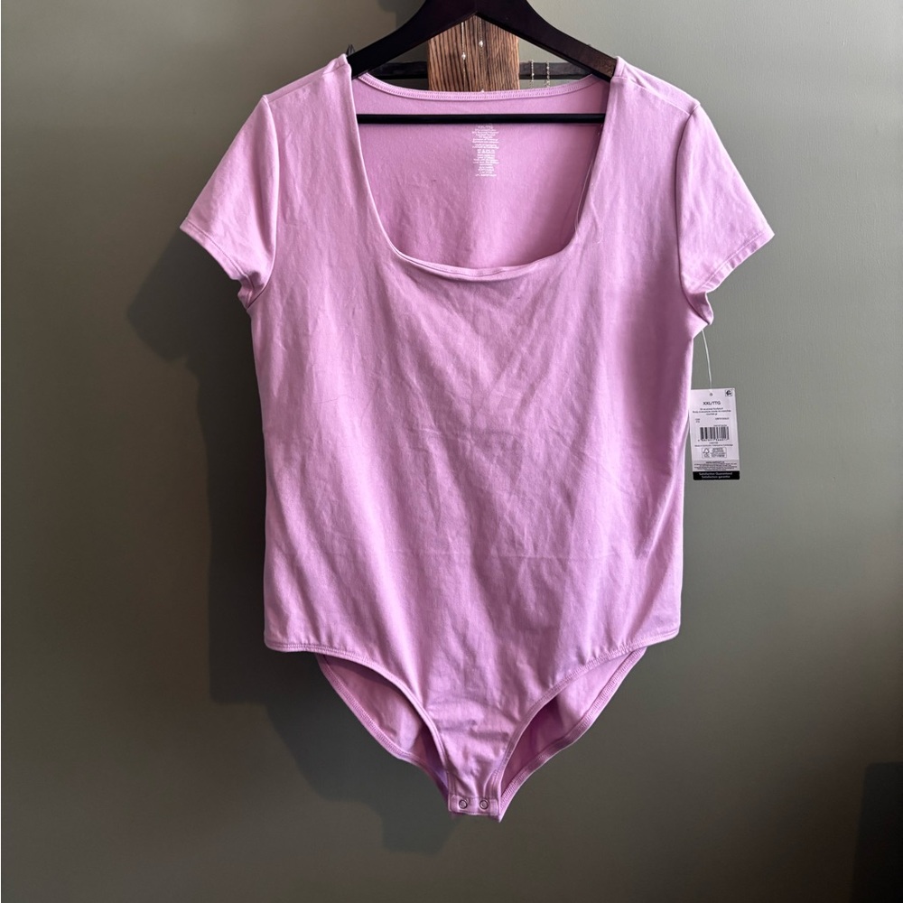 George Lilac Scoop Neck Bodysuit size XXL